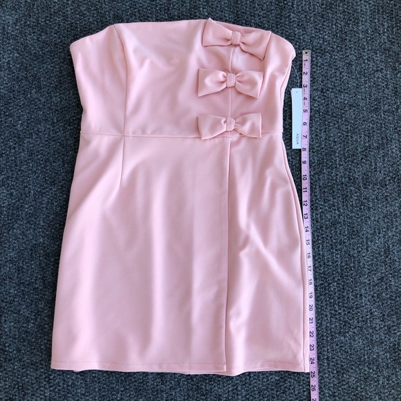 AQUA bow strapless mini dress size XL - Picture 5 of 14